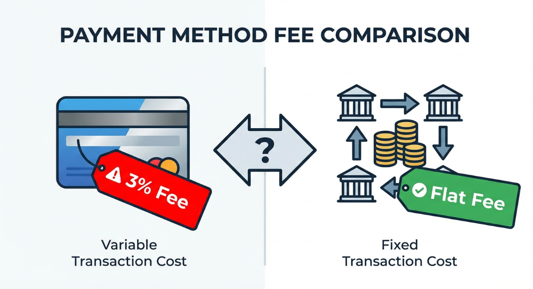 paying by credit card vs bank wire for imports