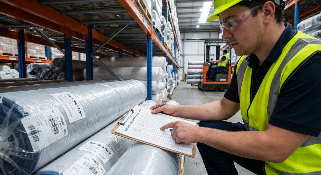 checking quality control records during factory audit