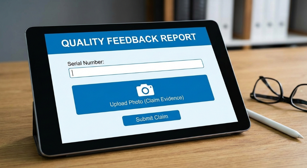 submitting quality feedback report to supplier