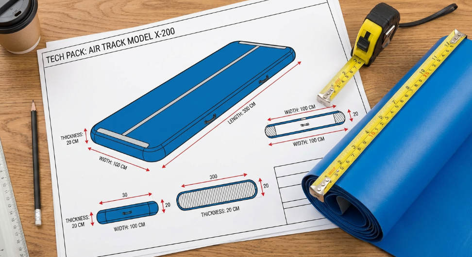 technical specifications for inflatable mats