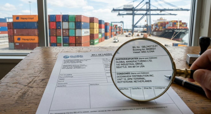 Using a Bill of Lading (BoL) to verify a Chinese supplier's actual export history and client list for inflatable sports gear