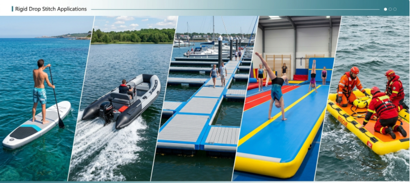 Drop stitch technology applications across water sports, fitness, and rescue equipment
