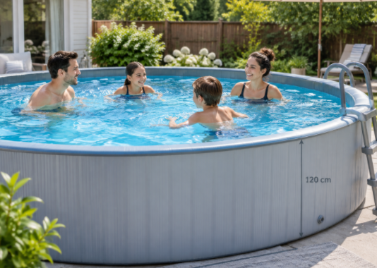 120cm inflatable pool adult swimming depth