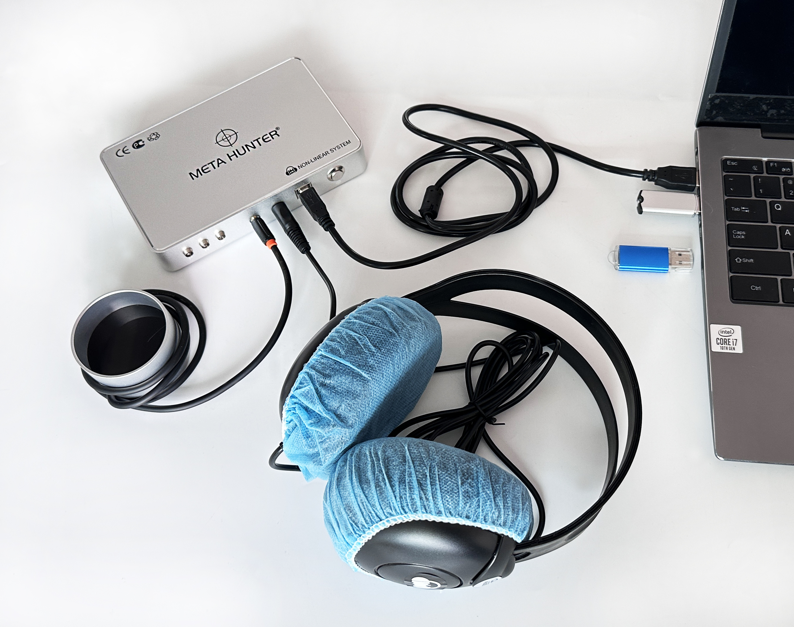 Sliver model Meta Hunter Bioresonance Machine for human body-Chakra version