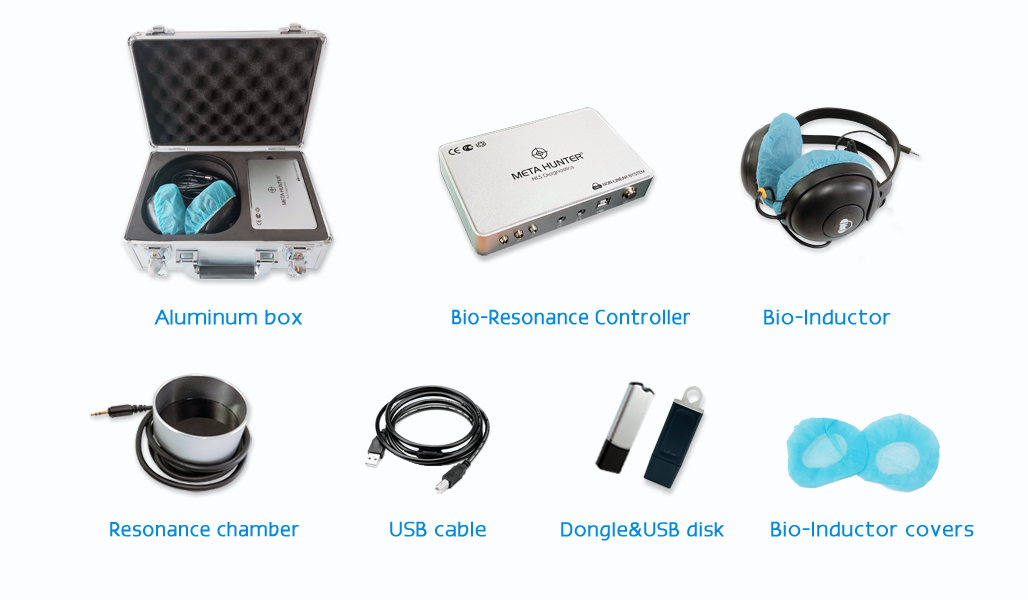 Sliver model Meta Hunter Bioresonance Machine for human body-Chakra version