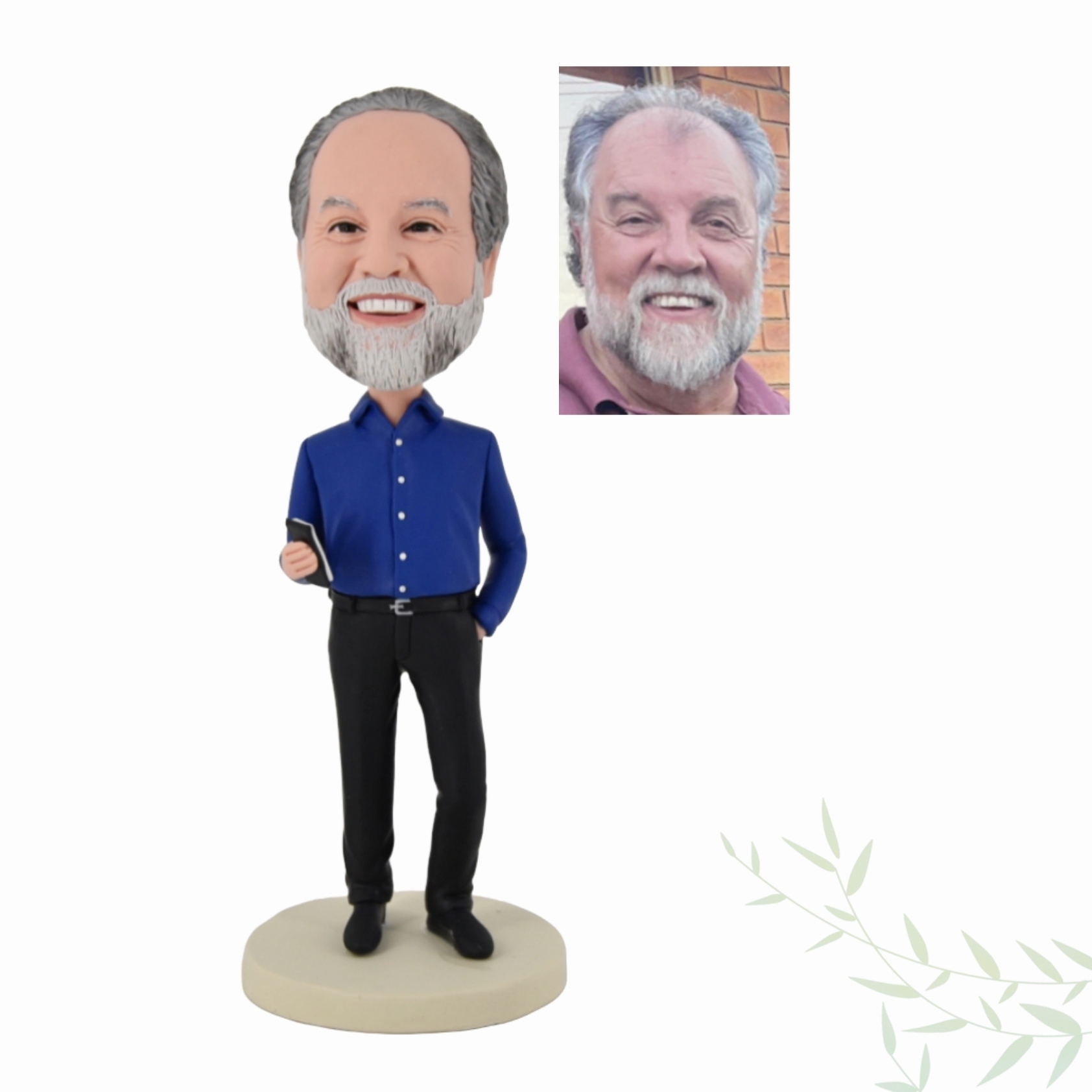 Custom Father Bobblehead, Personalized Boss Male Bobbleheads