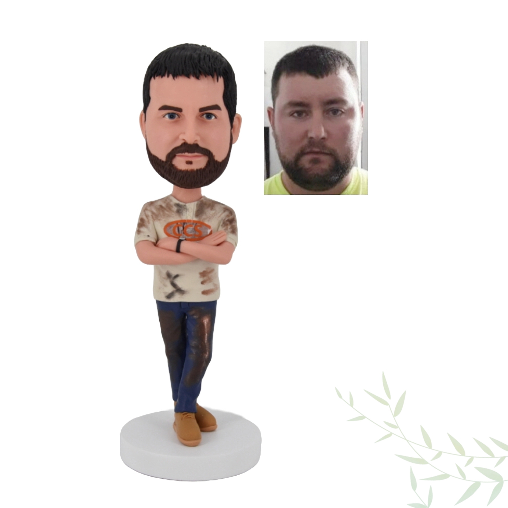 Custom Father Bobblehead, Personalized Boss Male Bobbleheads