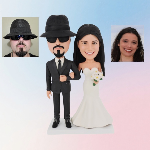 Custom Wedding Bobbleheads, Couple Custom Figure Bobblehead