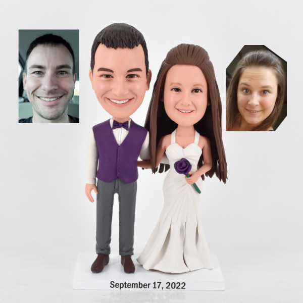 Custom Wedding Bobbleheads, Couple Custom Figure Bobblehead