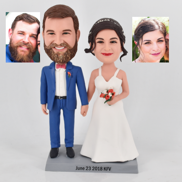 Custom Wedding Bobbleheads, Couple Custom Figure Bobblehead