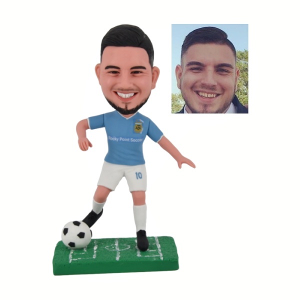 Custom football player bobbleheads