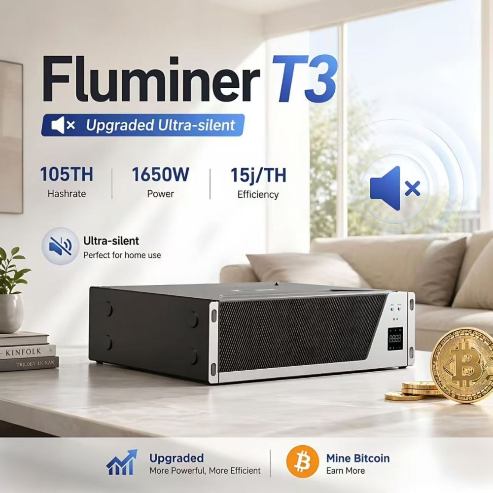 Fluminer T3 home silent Bitcoin miner