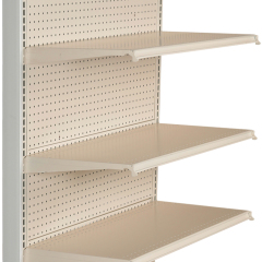 Double Sided Pegboard Gondola Shelving