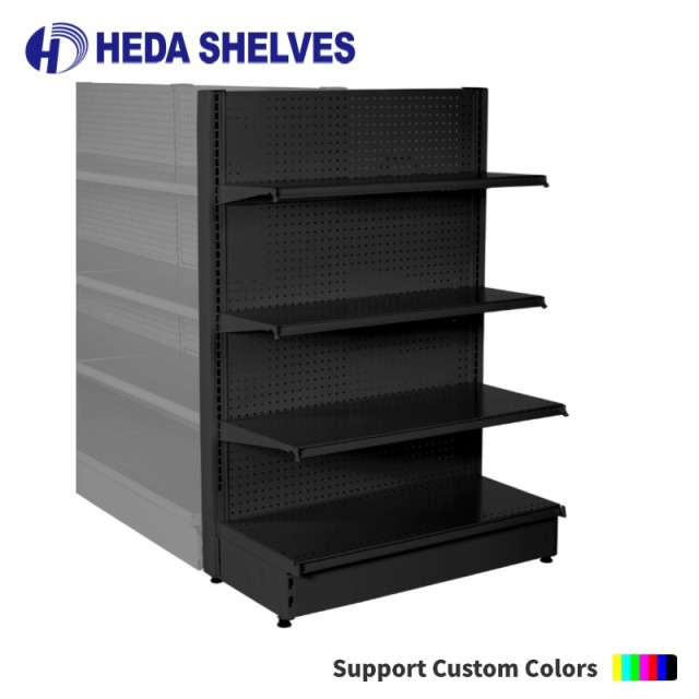 Pegboard End Gondola Shelving For Supermarket