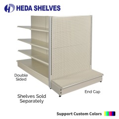 Pegboard End Gondola Shelving For Supermarket