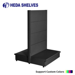 Double Sided Pegboard Gondola Shelving
