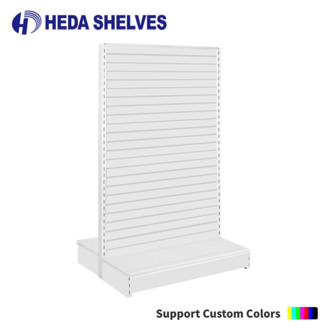 Double Sided Slatwall Gondola Shelving