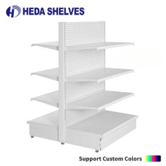 Double Sided Pegboard Gondola Shelving