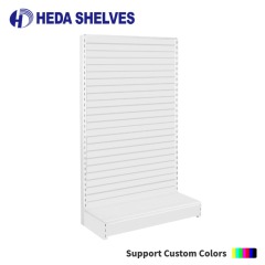 Single Sided Slatwall Gondola Shelving