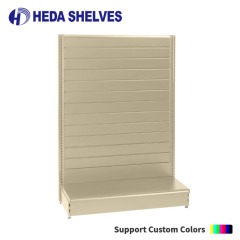 Single Sided Slatwall Gondola Shelving