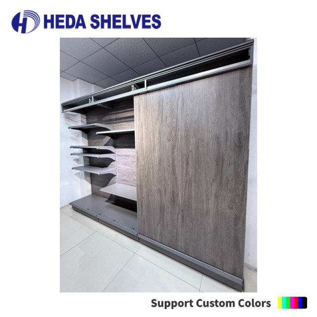 Sliding Door Garment Display Rack