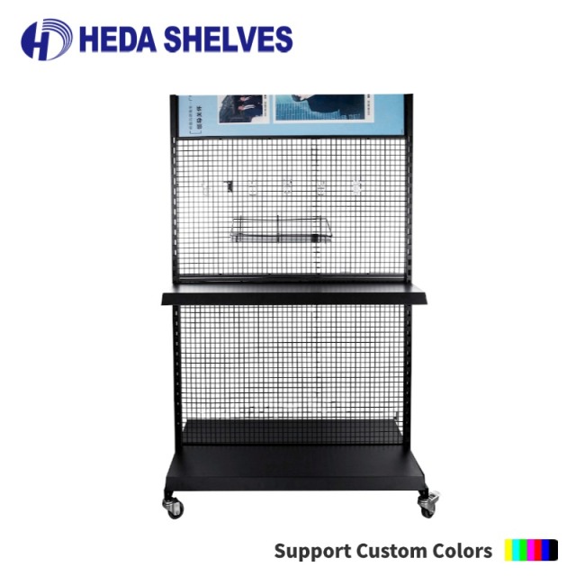 Mobile Gridwall Display Stand for Retail