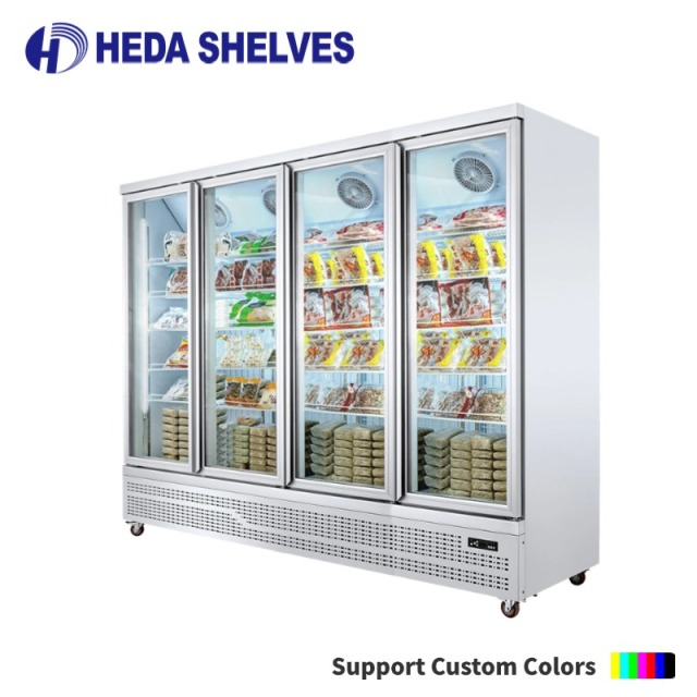 Commercial Upright Freezer Display Cabinet