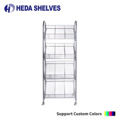 Mesh Basket Display Rack with Dividers