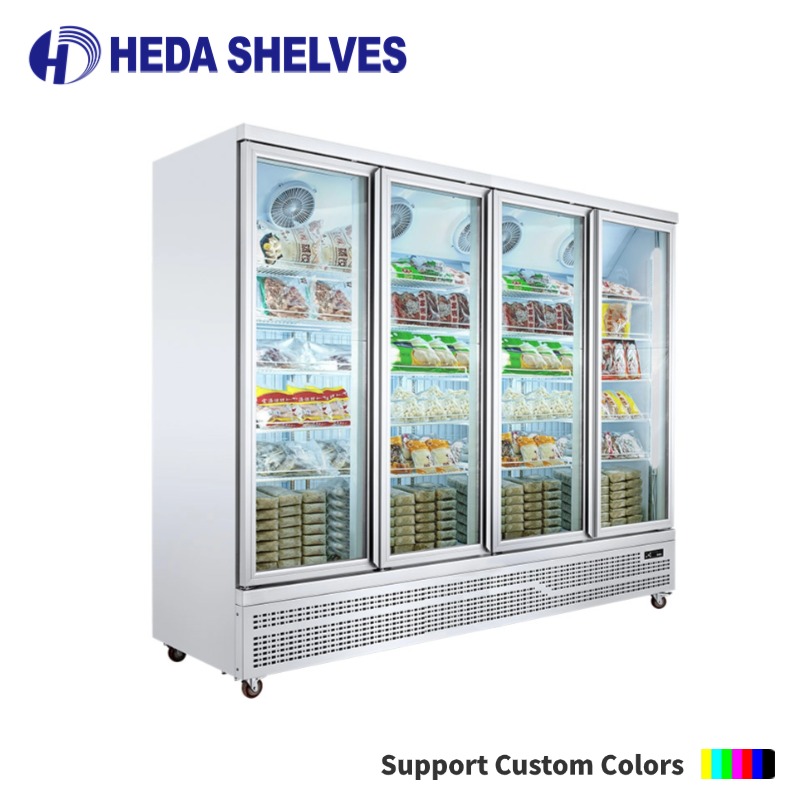 Commercial Upright Freezer Display Cabinet - Heda Supermarket Equipments