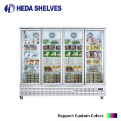 Commercial Upright Freezer Display Cabinet