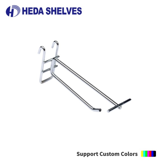Customizable Metal Hooks for Shelving