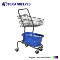 Two-Tier Retail Trolley for Convenience Stores