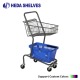 Two-Tier Retail Trolley for Convenience Stores