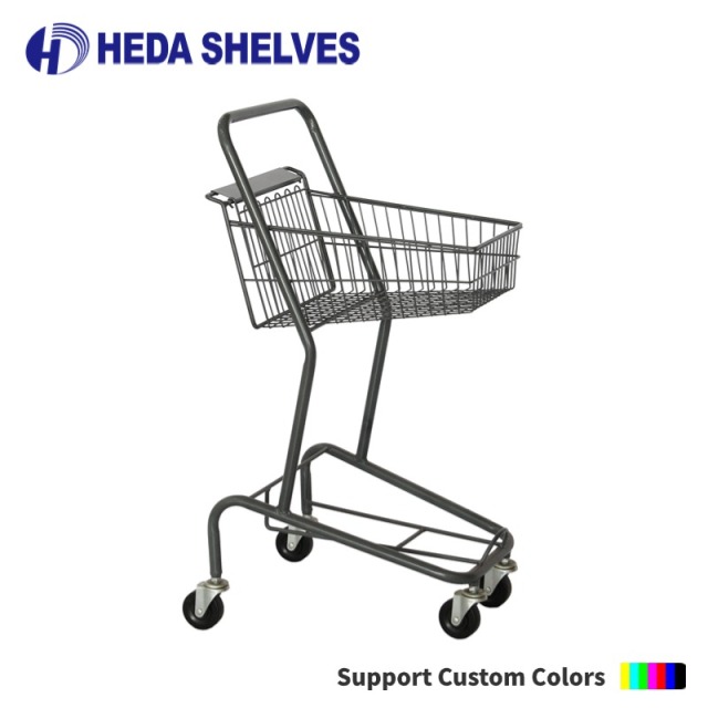 Two-Tier Retail Trolley for Convenience Stores