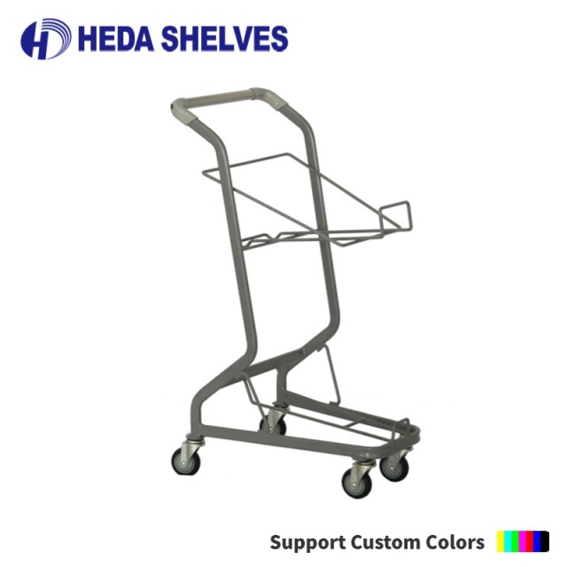 Two-Tier Retail Trolley for Convenience Stores