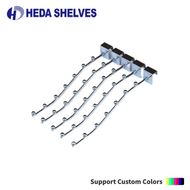 Customizable Metal Hooks for Shelving