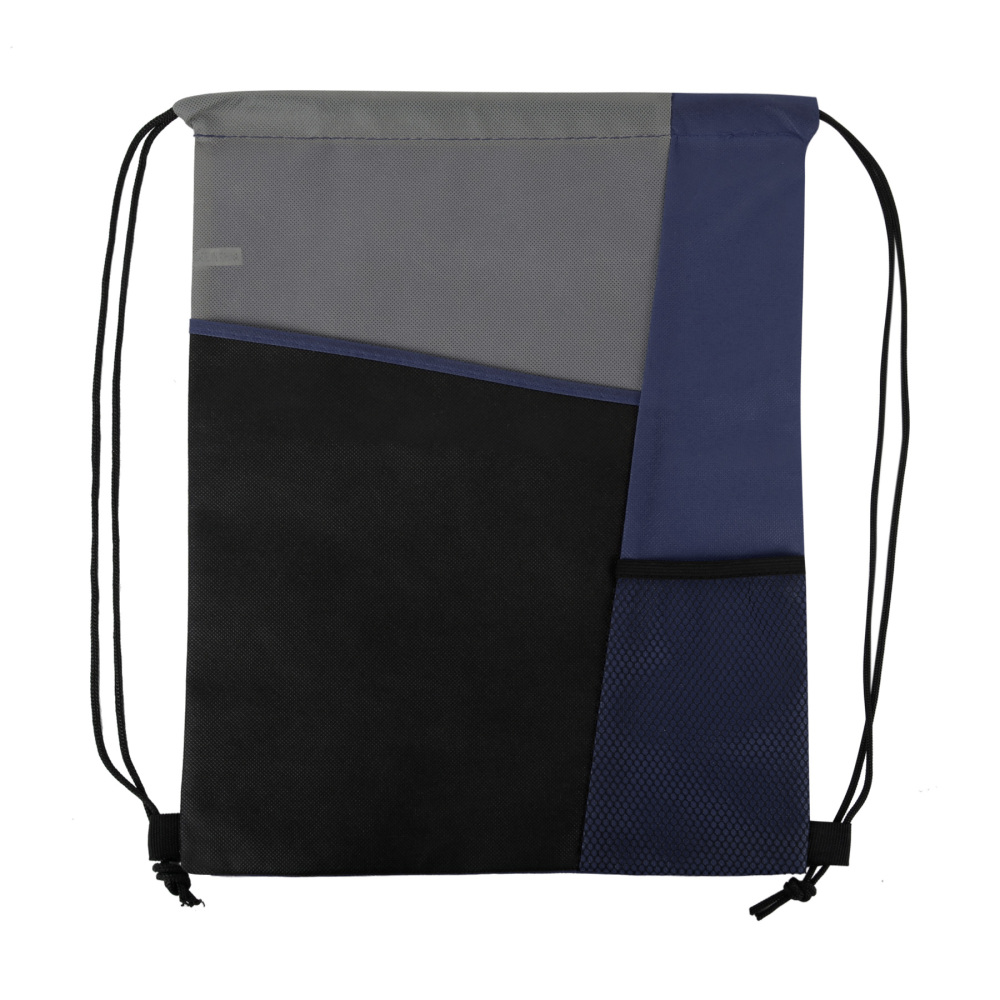 Three-Colored Drawstring Backpack