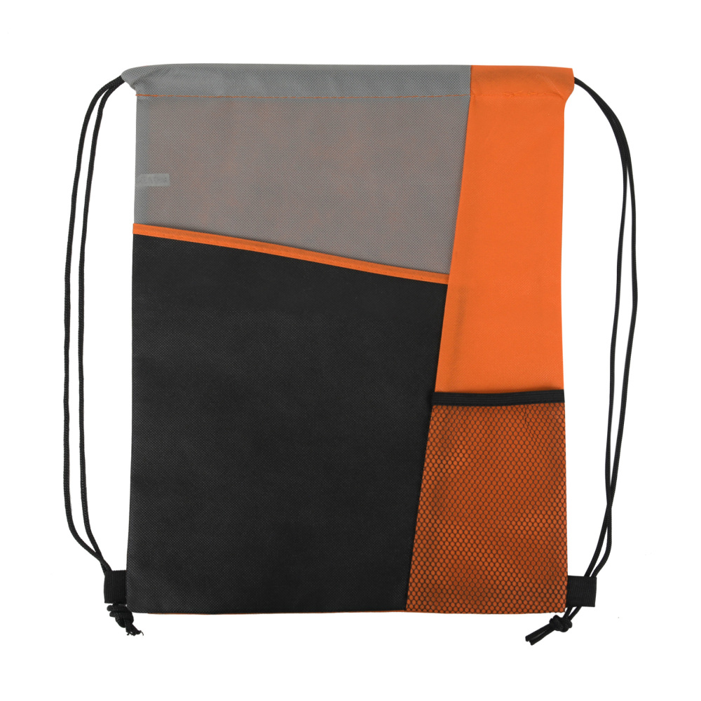 Three-Colored Drawstring Backpack
