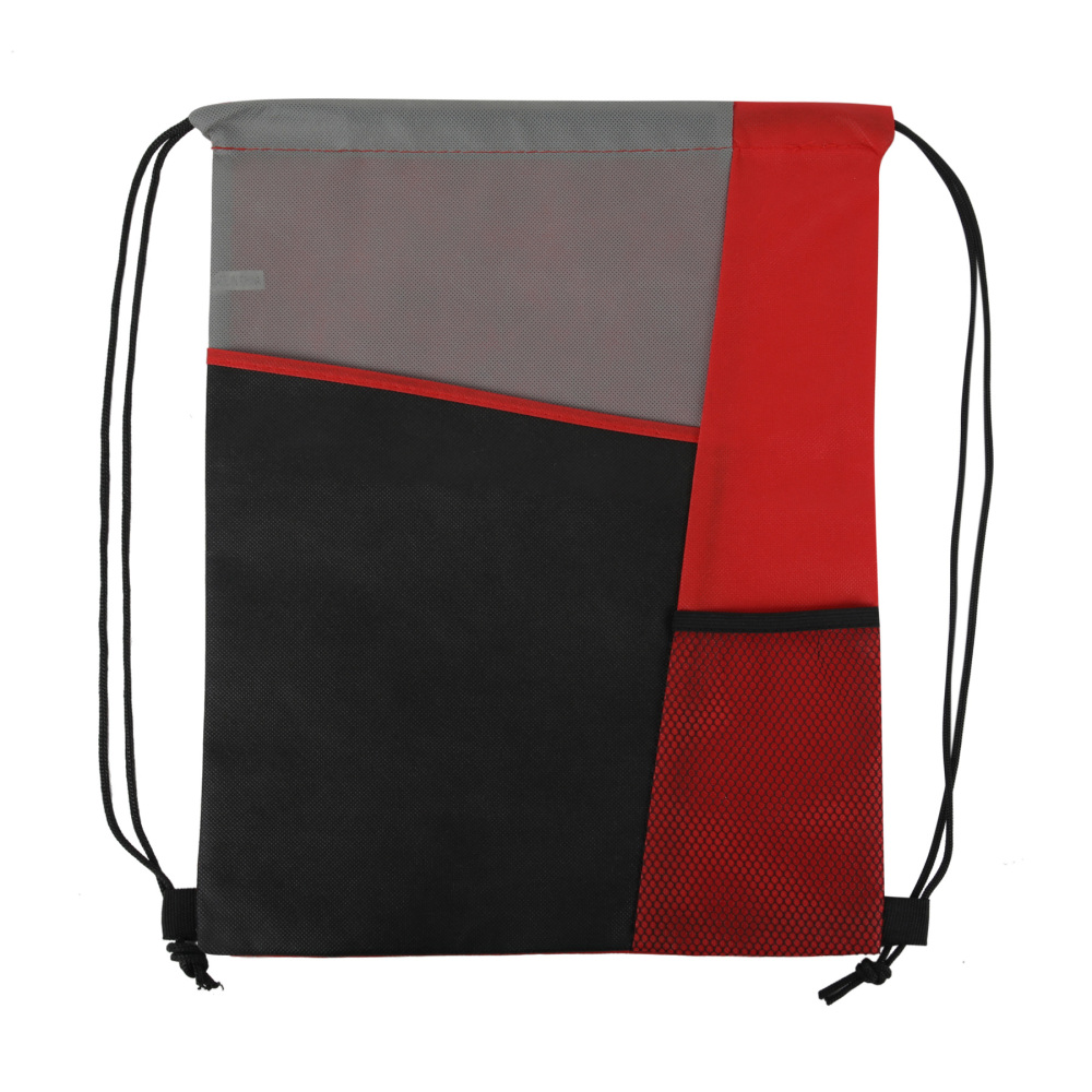 Three-Colored Drawstring Backpack