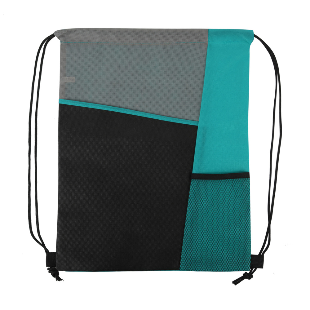 Three-Colored Drawstring Backpack