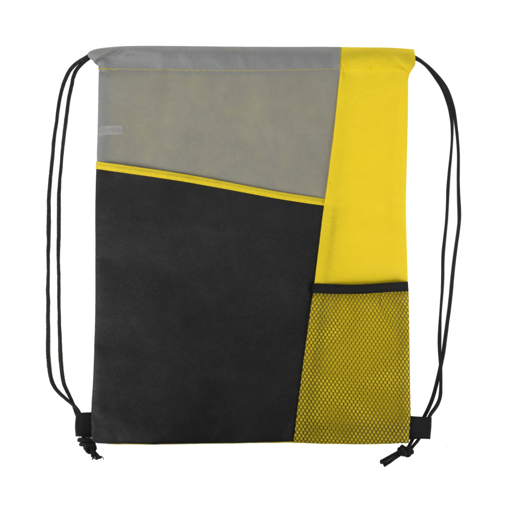 Three-Colored Drawstring Backpack