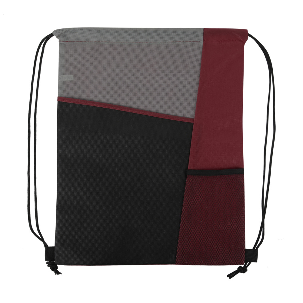 Three-Colored Drawstring Backpack