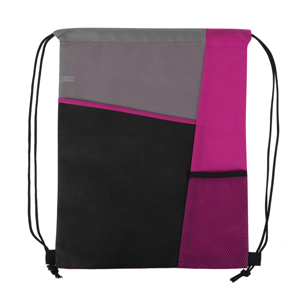Three-Colored Drawstring Backpack