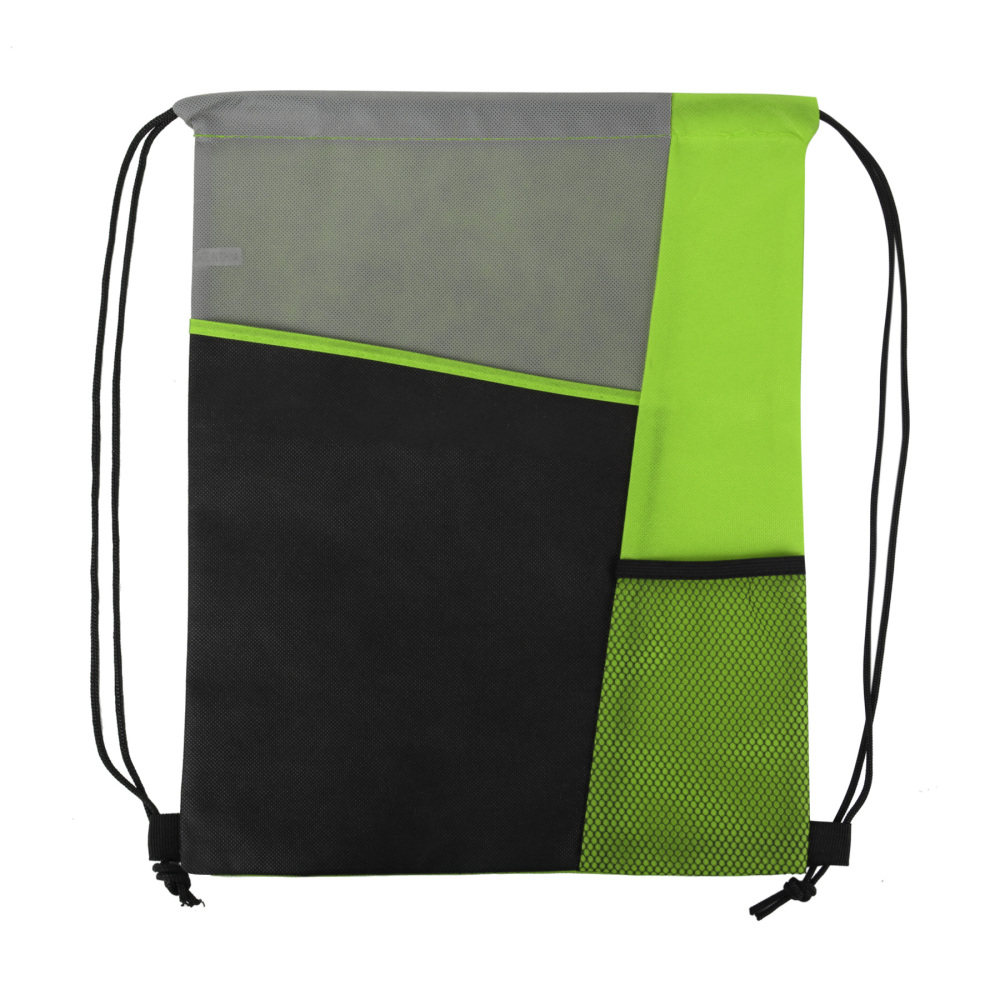 Three-Colored Drawstring Backpack