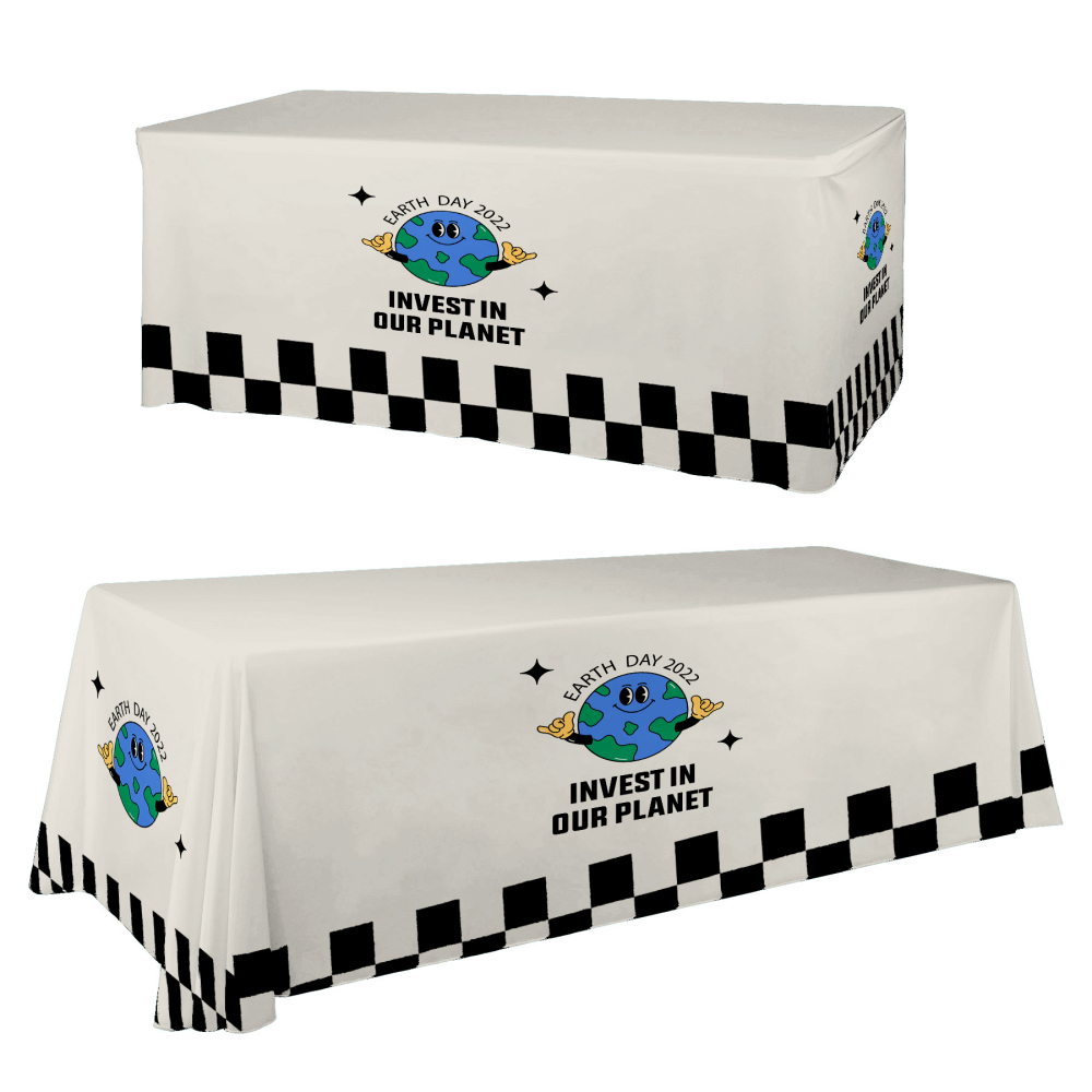 Professional Grade Table Throw - 6'/8' Convertible (Dye Sublimated Printing)
