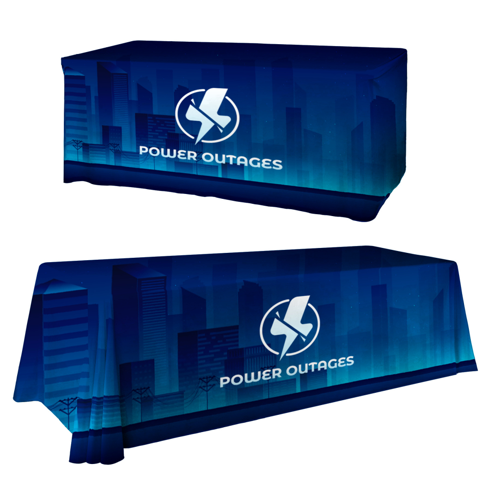 Professional Grade Table Throw - 6'/8' Convertible (Dye Sublimated Printing)