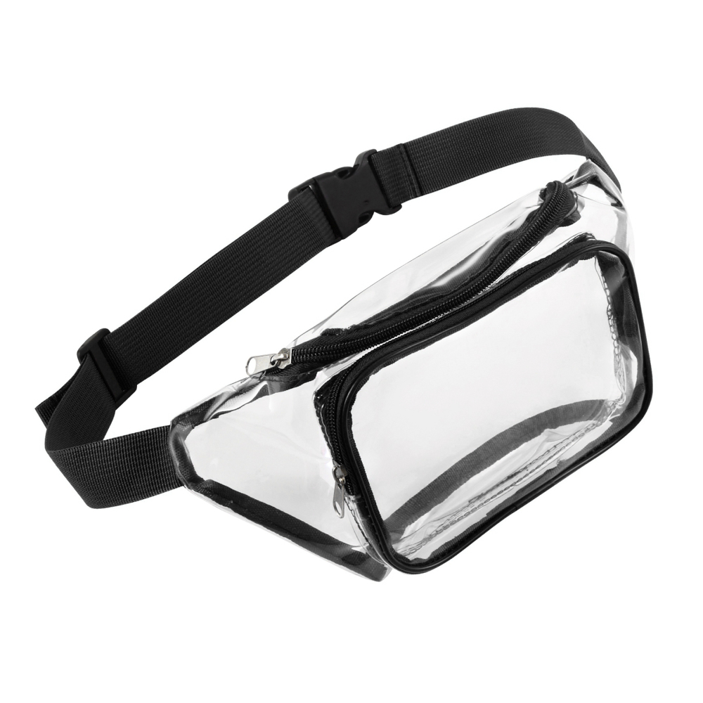 Transparent PVC Fanny Pack W/ Two Pockets