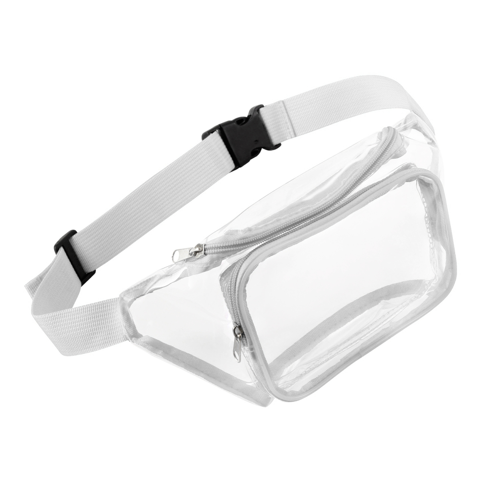 Transparent PVC Fanny Pack W/ Two Pockets