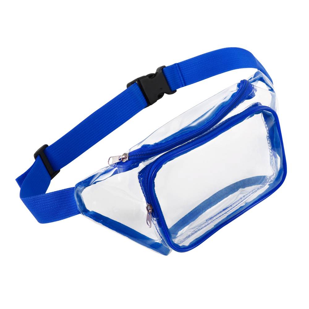 Transparent PVC Fanny Pack W/ Two Pockets