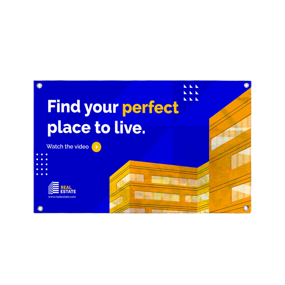 3x5 Foot Custom Printed 13oz Vinyl Banner with Grommets